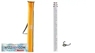 VEVOR Aluminum Grade Rod 9 Feet 10ths 3 Sections Telescopic Measuring Rod Double Sided