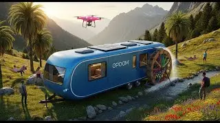 RE100 Ultra Compact Mobile House with Drone Vacuum Landing Device &ndash; Climate Change Solution