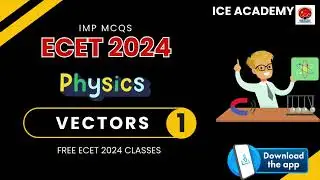 ECET 2024,vectors | Physics Mcqs  |Q:1-10 #Ecetbits,#Ecet,#Sbtet
