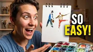 How to Draw  Human figure | Watercolor tutorial for Beginners |