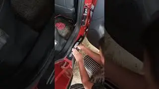 MG ZS Alpha car door step protection sticker installation