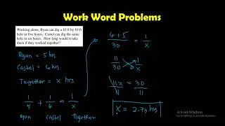 Work  Word Problems