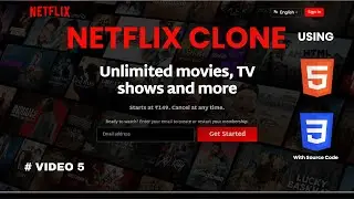 Netflix Clone Using HTML and CSS - With Source Code