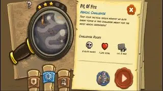 Kingdom Rush - Pit of Fire (Bonus Level) Heroic Challenge Hard/Veteran Difficulty Walkthrough