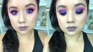 MIDNIGHT BLUE MAKEUP TUTORIAL! PROFUSION COSMETICS $10 EYESHADOW PALETTE!