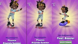 Desbloqueo Phoenix Atuendo Summer & Float-Booster en Subway surfers Barcelona 2025