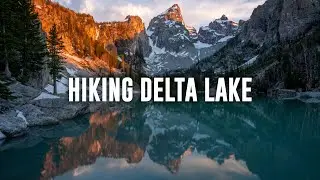 Hiking Delta Lake at Sunrise | The Grand Tetons