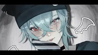 [Speedpaint] Drawing Nix Voltare 🦾🛡️ from【FIRST STAGE PRODUCTION EN】(Emo king hehe.)