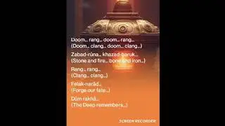 “Zaram-Hathrûk” — A Song of Hammerdeep