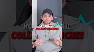 How to email college coaches! 🤔 #basketball #baseball #football #sports #shorts