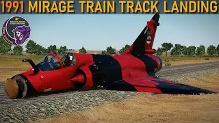 1991 Greek Mirage 2000EGM Belly Lands On Train Tracks | DCS WORLD Reenactment