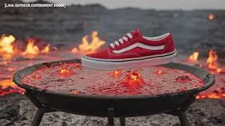 Lava vs Vans Sneakers &ndash; Witness the Ultimate Fiery Destruction! 🔥👟