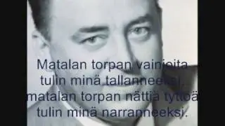 Matalan Torpan Balladi - Olavi Virta (lyrics)