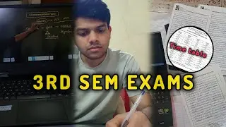 Starting My 3rd Semester Exam Preparation | Day 1
