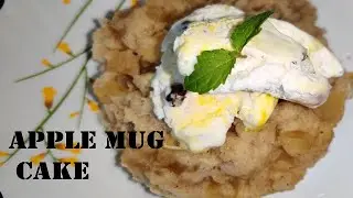 Apple Mug Cake | 1 Minute Cake Recipe | Eggless Microwave Apple Cake