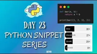 Python Questions Series - 23 | #python #coding #mcq #snippets #code  #pythonprogramming  #viral #769