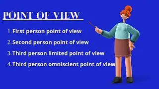 Point of view in literature / First , second and Third person POV / explained in Hindi with notes.