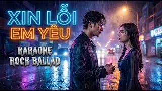 Xin Lỗi Em Y&ecirc;u Karaoke | Jay AI Music | Rock Ballad