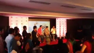 Aamir Khan Raju Hirani At PK 2nd Poster Launch