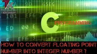 How to convert Floating point number into Integer number's coding in C programming?
