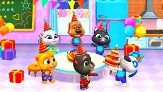 Tom Birthday party Celebration 🥳🎉 || Tom And His Friends #talkingtom #birthday 