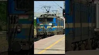 ✨ Beautiful Honking of Twins WAG-7 Coal Freight Train 🚂🚂🇮🇳🔥 #shorts #short #trending #indianrailways
