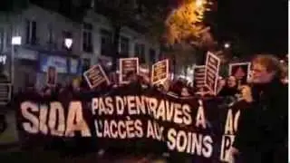 Video, Act Up Paris, World AIDS day Demonstration, 2013