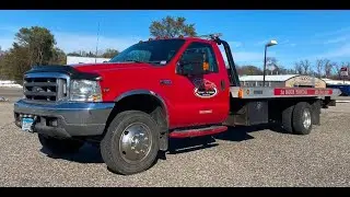 1999 Ford F-550 With 18' Century Aluminum Rollback and Wheel Lift