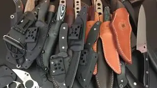 Коллекция ножей Spyderco с фиксированным клинком! Более 30 ножей!