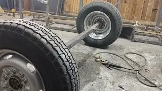 Вирівнювання балки причепа (зваркою). Причіп своїми руками #automobile #прицеп #причіп #diy 