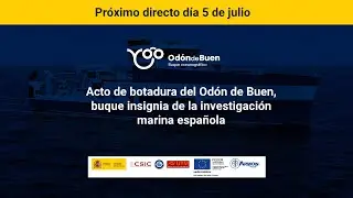 Acto de botadura del  Odón de Buen, buque insignia de la investigación marina española