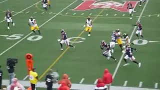 Montreal Alouettes DB Lorenzo Burns returns his interception 44 yards vs. Hamilton Tiger-Cats 9/6/25
