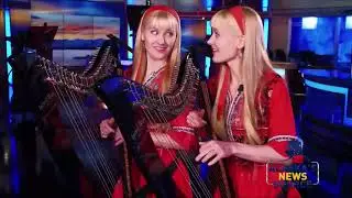 Harp Twins perform 