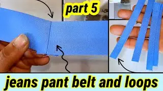 How to sew jeans belt sewing / how to make jeans style sewing / how to sew belt loops stitch