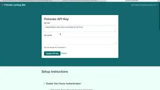 Poloniex Lending Bot Getting Started Tutorial 1