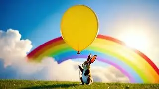 🎈 Bunny Learns Colors with Balloons! | Fun Color Song for Toddlers