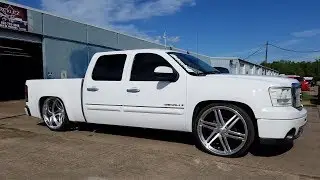 Установка койловеров Silverado Coil Over Wishbone 2007-2018, установка больших дисков 26x12 Reverse Lip