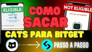 COMO SACAR CATS PARA A BITGET?  PASSO A PASSO 💰