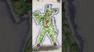 Раскраска по FNaF: Спрингтрап (таймлапс) #fnaf #yt #shorts #ytshorts #coloring #art #short #fyp #fun