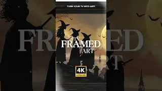 Halloween Witches Framed Art [4K] | Halloween Ambience & Gentle Spooky Music #halloween #cozynights