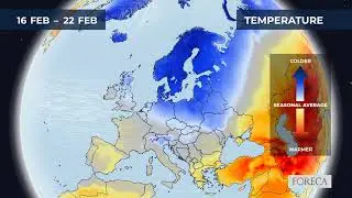 Monthly temperature forecast for Europe 7/2/2026