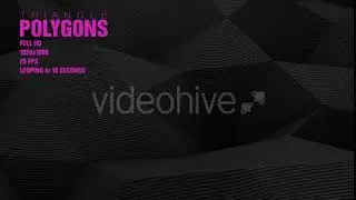 Triangle Polygons Loop Background | Motion Graphics - Videohive template