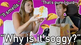 My Wife Tries Taco Bell For The FIRST TIME! / Squirmy and Grubs