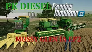 MOSSY GLEN IA FS22 EP2 LAUX FAMILY 7700 TURBO DIESEL JD COMBINE JD 716A FORAGE WAGON RELEASE