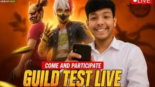 free fire guild test+ custom room + uid check in live 🤫🤫 #shortlive #freefire #fflive