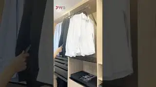 Pull down wardrobe rail #spacesaving #wardrobeaccessories