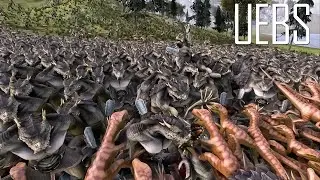 17.000 Dragon -Mans vs 20.000 Velociraptors- Ultimate Epic Battle Simulator 2- UEBS 2