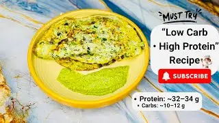 Instant High Protein Tiffin Recipe | Egg & Zucchini Omelette 