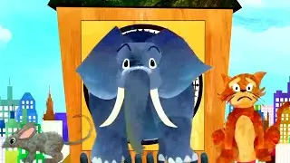 SIMPLE SONGS | HICKORY DICKORY DOCK FALLING ANIMALS | RANDOM COLOR EFFECTS..