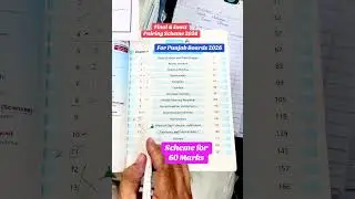 Chemistry || Final Scheme || class 9th || 2026 || All Punjab Boards || @Mirzasb90